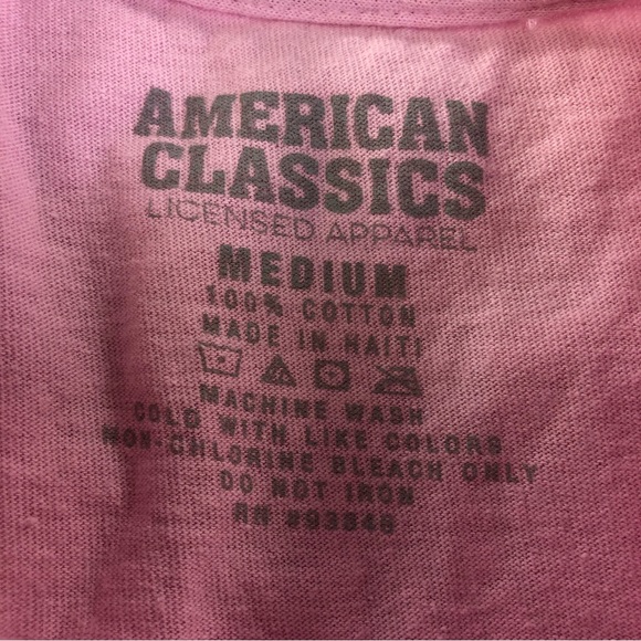 American Classics Def Leppard 80’s USA Tour Concert Shirt Pink Rock Punk - Picture 2 of 8